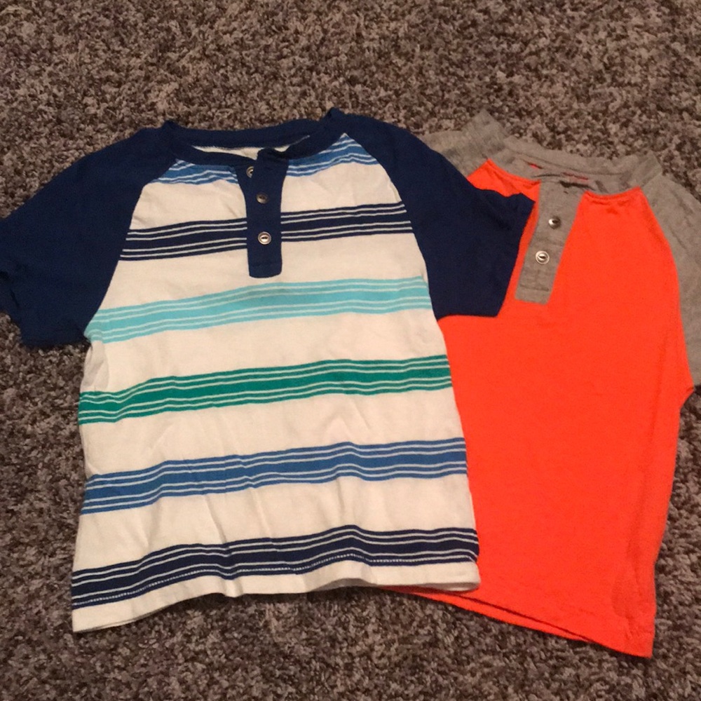 Two Children’s place three button shirts size 4